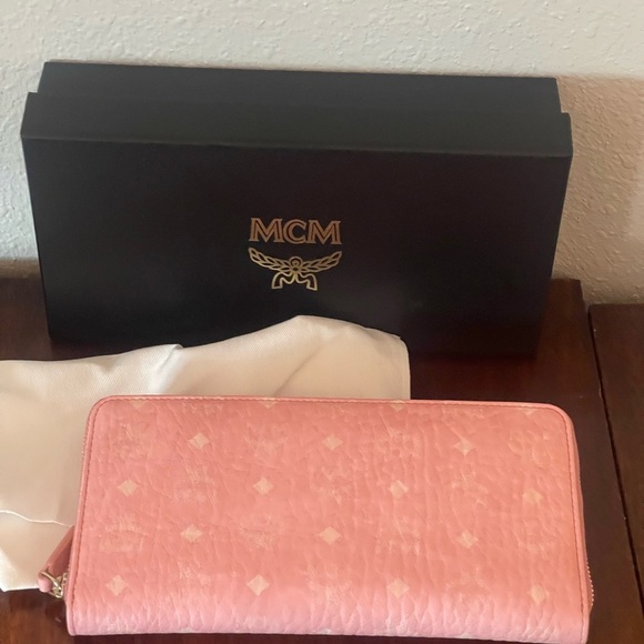 MCM Handbags - MCM Pink Leather Wallet